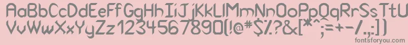 Venom-Schriftart – Graue Schriften auf rosa Hintergrund