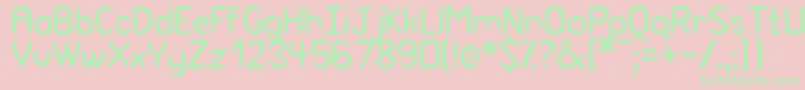 Venom Font – Green Fonts on Pink Background