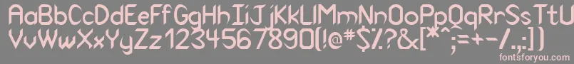 Venom-Schriftart – Rosa Schriften auf grauem Hintergrund