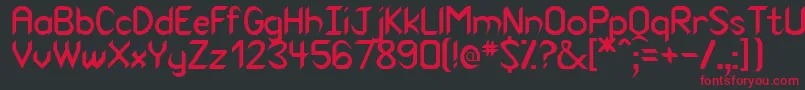 Venom Font – Red Fonts on Black Background