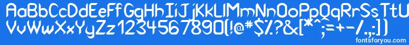 フォントVenom – 青い背景に白い文字