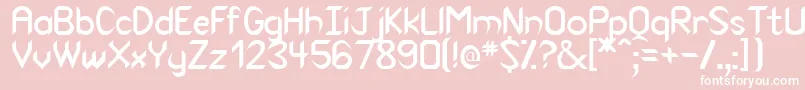 Venom Font – White Fonts on Pink Background