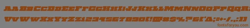 Chicagoexpressital Font – Brown Fonts on Gray Background