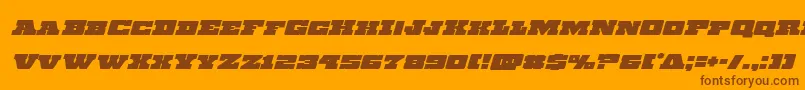 Chicagoexpressital Font – Brown Fonts on Orange Background