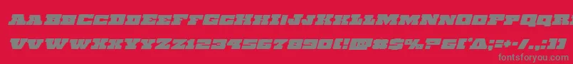 Шрифт Chicagoexpressital – серые шрифты на красном фоне