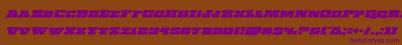 Chicagoexpressital Font – Purple Fonts on Brown Background