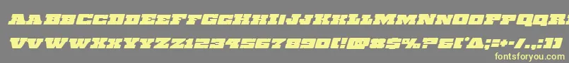 Chicagoexpressital Font – Yellow Fonts on Gray Background