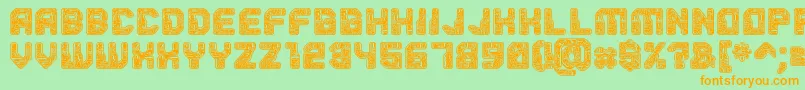 Шрифт Pcb – оранжевые шрифты на зелёном фоне