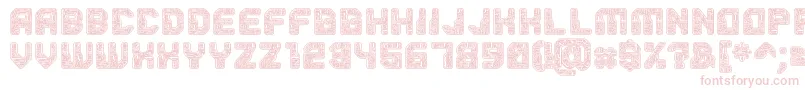 Pcb Font – Pink Fonts on White Background
