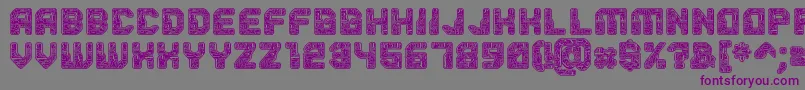 Pcb-fontti – violetit fontit harmaalla taustalla
