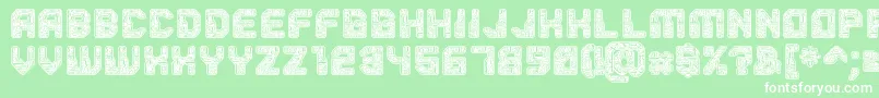 フォントPcb – 緑の背景に白い文字