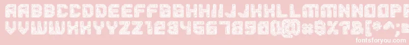 フォントPcb – ピンクの背景に白い文字