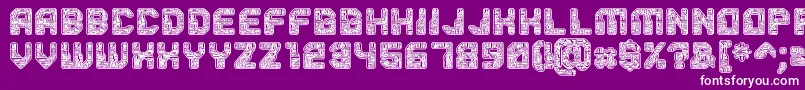 Pcb-fontti – valkoiset fontit violetilla taustalla