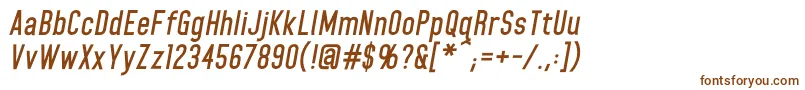 Шрифт HomeplanetbbBolditalic – коричневые шрифты на белом фоне
