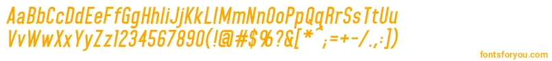 HomeplanetbbBolditalic Font – Orange Fonts on White Background