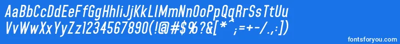 HomeplanetbbBolditalic Font – White Fonts on Blue Background