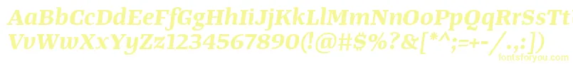 TangerserifwideBolditalic Font – Yellow Fonts