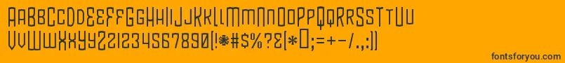 Шрифт BlamdudeBb – чёрные шрифты на оранжевом фоне