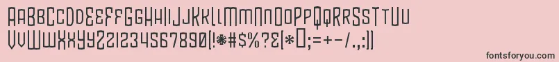 フォントBlamdudeBb – ピンクの背景に黒い文字