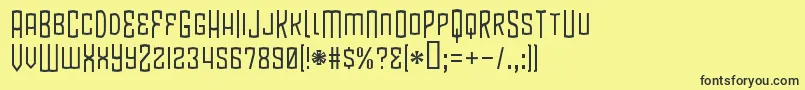 BlamdudeBb Font – Black Fonts on Yellow Background