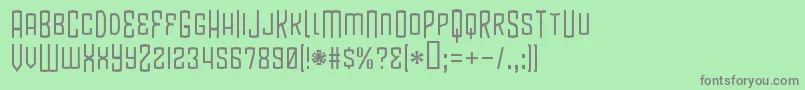 BlamdudeBb Font – Gray Fonts on Green Background