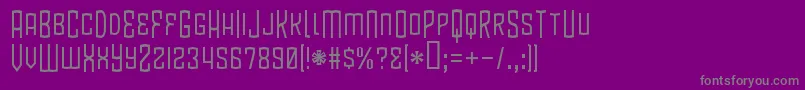 BlamdudeBb Font – Gray Fonts on Purple Background