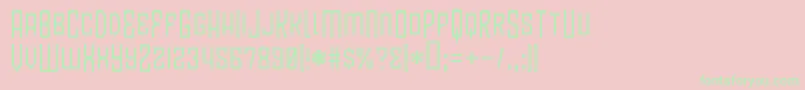 BlamdudeBb Font – Green Fonts on Pink Background