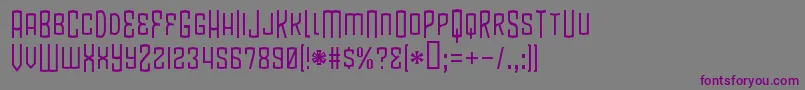 BlamdudeBb-fontti – violetit fontit harmaalla taustalla