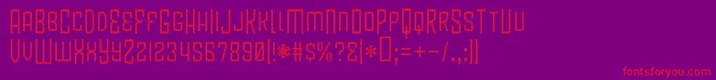 BlamdudeBb Font – Red Fonts on Purple Background