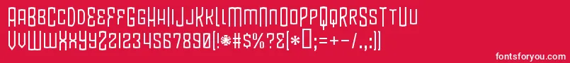 BlamdudeBb Font – White Fonts on Red Background