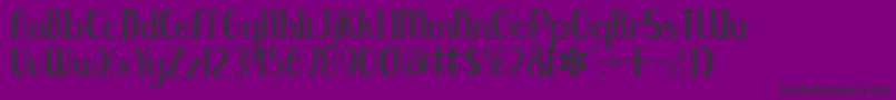 BlueMelodyUltrabold-Schriftart – Schwarze Schriften auf violettem Hintergrund