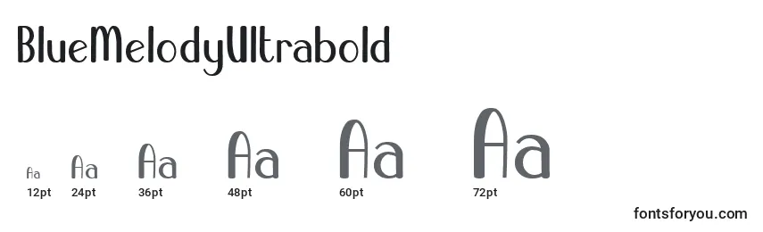 BlueMelodyUltrabold Font Sizes