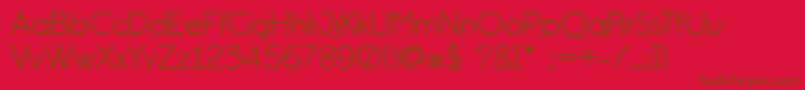 Gardensc031 Font – Brown Fonts on Red Background