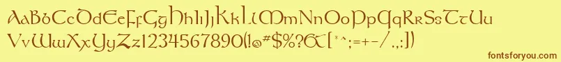 Подробнее о шрифте UmberSsi Шрифт UmberSsi – коричневые шрифты на жёлтом фоне