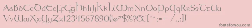 UmberSsi Font – Gray Fonts on Pink Background