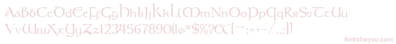 UmberSsi Font – Pink Fonts on White Background
