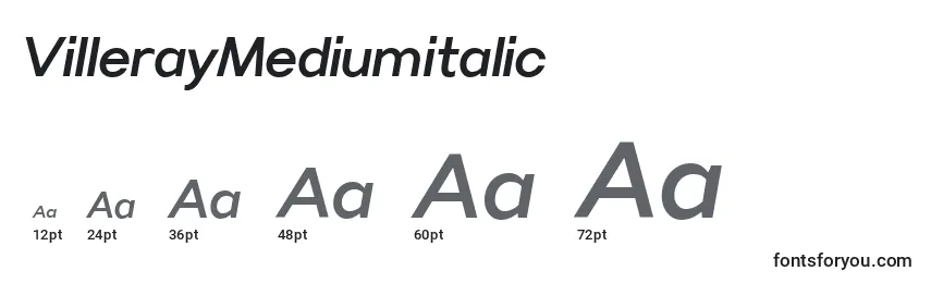 VillerayMediumitalic Font Sizes