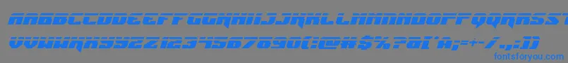 Jumperslaserital Font – Blue Fonts on Gray Background