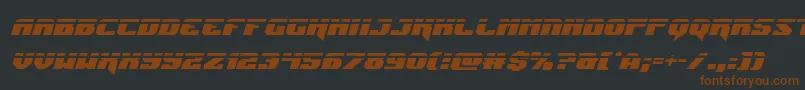 Jumperslaserital Font – Brown Fonts on Black Background