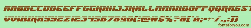 Jumperslaserital Font – Brown Fonts on Green Background