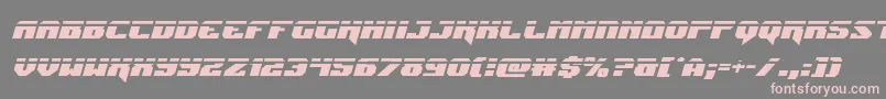 Jumperslaserital Font – Pink Fonts on Gray Background