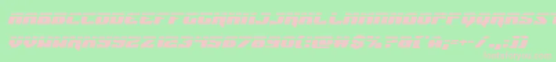 Jumperslaserital Font – Pink Fonts on Green Background