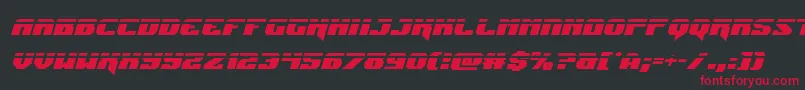 Jumperslaserital Font – Red Fonts on Black Background