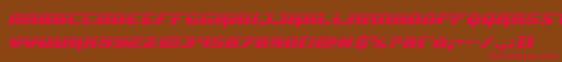 Jumperslaserital Font – Red Fonts on Brown Background