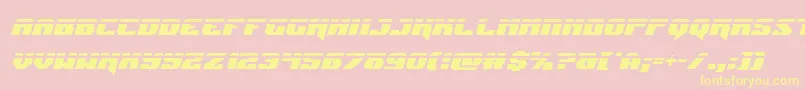 Jumperslaserital Font – Yellow Fonts on Pink Background