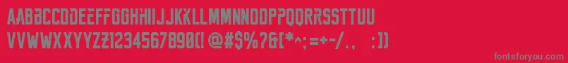 ReckonerBold Font – Gray Fonts on Red Background