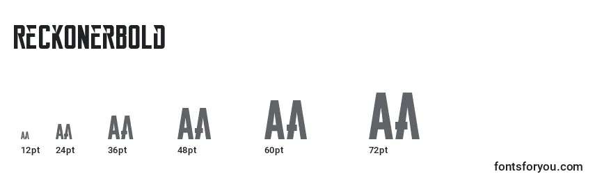 ReckonerBold Font Sizes