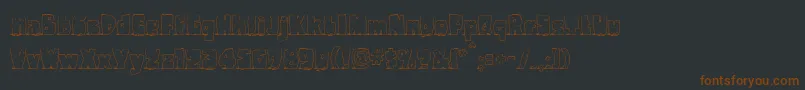 Pebbles-fontti – ruskeat fontit mustalla taustalla