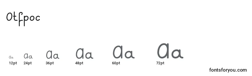 Otfpoc Font Sizes