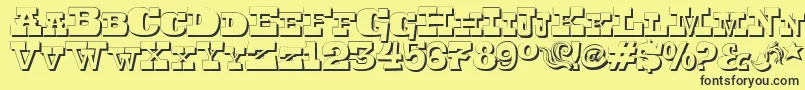 Więcej informacji o czcionce Toersh Czcionka Toersh – czarne czcionki na żółtym tle